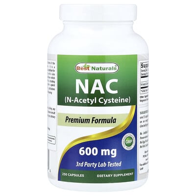NAC, 600 mg, 250 капсул