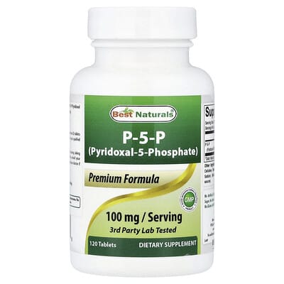P-5-P (Pyridoxal-5-Phosphate), 120 таблеток (50 mg per Tablet)
