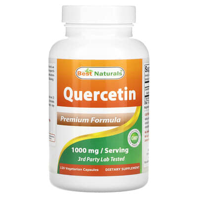 Best Naturals Quercetin, 120 вегетарианских капсул (500 mg на капсулу)