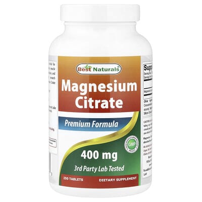 Цитрат магния, 250 таблеток (200 mg на таблетку)