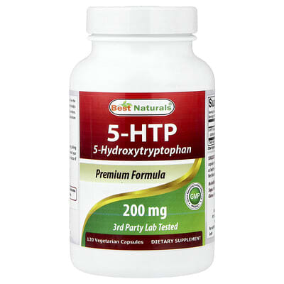 5-HTP, 200 mg, 120 вегетарианских капсул