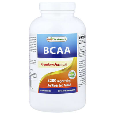 Best Naturals BCAA, 400 капсул