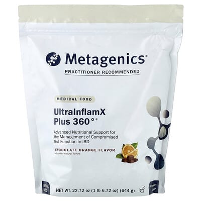 UltralnflamX Plus 360°®, медицинское питание, шоколад-апельсин, 22,72 унции (644 г)