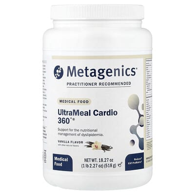 UltraMeal Cardio 360°®, медицинское питание, ваниль, 1 lb 2.27 oz (518 g)