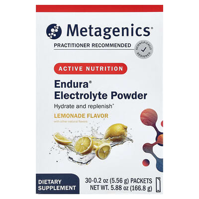 Электролитный порошок Endura® Lemonade, 30 Packets, 0.2 oz (5.56 g) Each