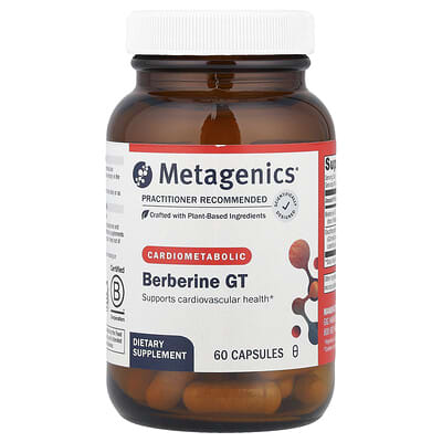 Metagenics Berberine GT, Кардиометаболический, 60 капсул