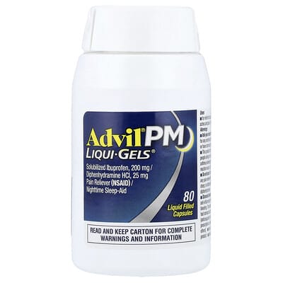 Advil PM, Liqui-Gels®, 80 капсул с жидким содержимым