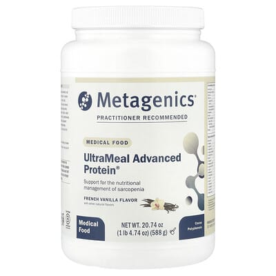 Лечебное питание Metagenics UltraMeal Advanced Protein®, ваниль, 1 lb 4.74 oz (588 g)