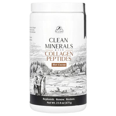 Минеральный коктейль Clean Minerals с пептидами коллагена, Hot Cocoa, 23.8 oz (675 g)