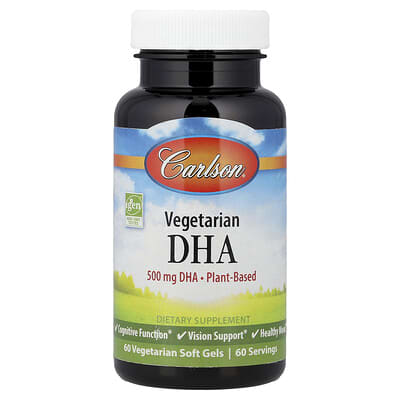 Мягкие капсулы Carlson Vegetarian DHA 500 mg 60 шт