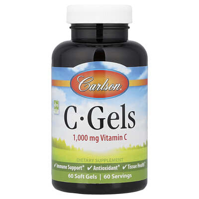 C-Gels, Vitamin C, 1,000 mg, 60 Soft Gels