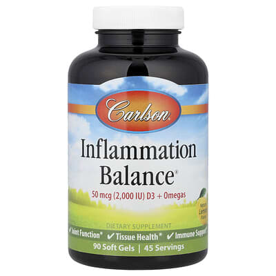 Inflammation Balance® натуральные гели, Lemon, 90 шт