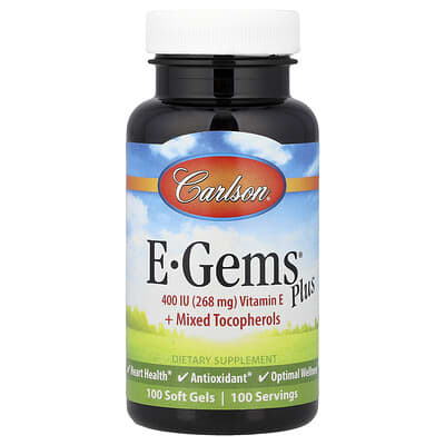 E-Gems® Plus, 100 мягких гелей
