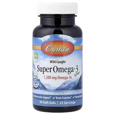 Wild Caught Super Omega-3 Gems®, 50 мягких капсул