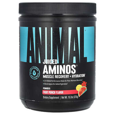 Juiced Aminos® порошок, Fruit Punch, 13.2 oz (375 g)