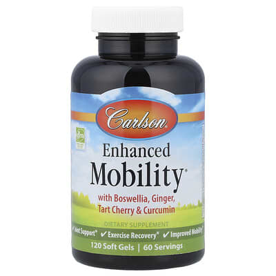 Enhanced Mobility® с Boswellia, имбирем, терпкой вишней и куркумином, 120 мягких капсул
