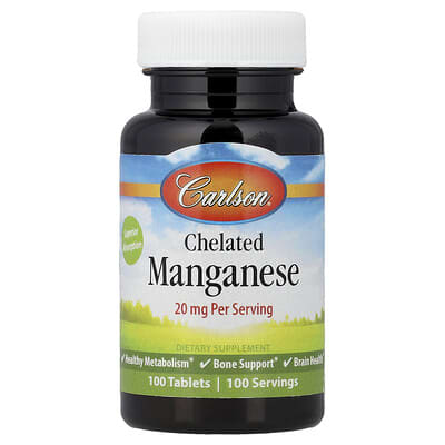 Хелатный марганец, 20 mg, 100 таблеток