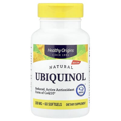 Натуральный убихинол, 100 mg, 60 мягких капсул