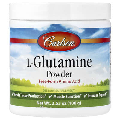Carlson L-Glutamine порошок, 3.53 oz (100 g)