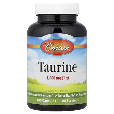 Taurine, 1,000 mg, 100 капсул