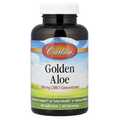 Golden Aloe, 100 mg, 60 мягких капсул