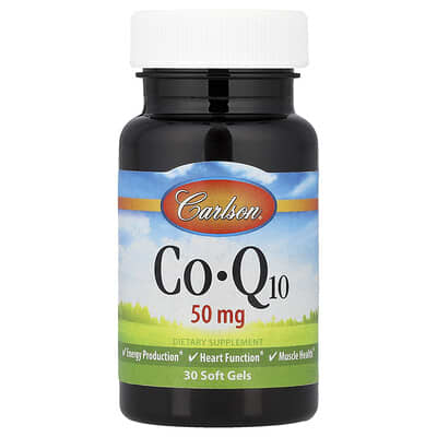 CoQ10, 50 mg, 30 мягких капсул