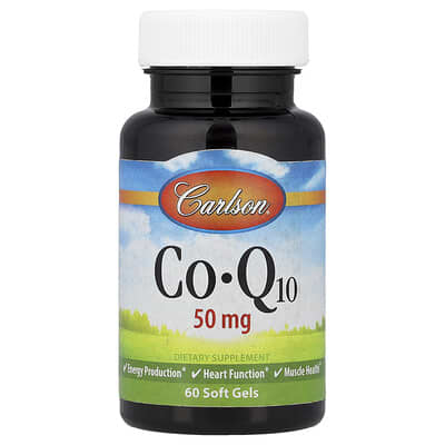 CoQ10, 50 mg, 60 мягких капсул