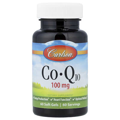 CoQ10, 100 mg, 60 мягких капсул