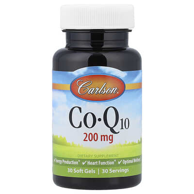 CoQ10, 200 mg, 30 мягких капсул