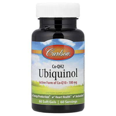 Co-QH2 Ubiquinol, 100 mg, 60 мягких капсул