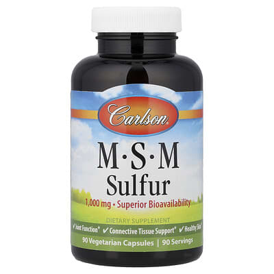 MSM Sulfur, 90 вегетарианских капсул