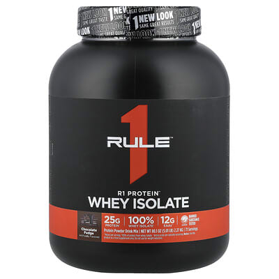 Изолят сывороточного протеина Rule One Proteins R1 Protein™, шоколад, 5.01 lb (2.27 kg)
