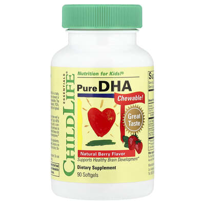 Pure DHA, Natural Berry, 90 Softgels