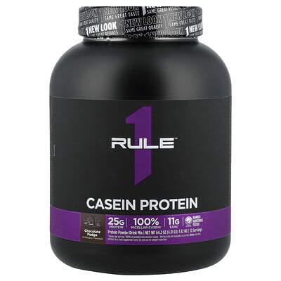 Казеиновый протеин Rule One Proteins, Chocolate Fudge, 4.01 lb (1.82 kg)
