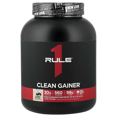 Протеин Rule One Proteins Clean Gainer™, Cookies & Cream, 4.83 lb (2.19 kg)