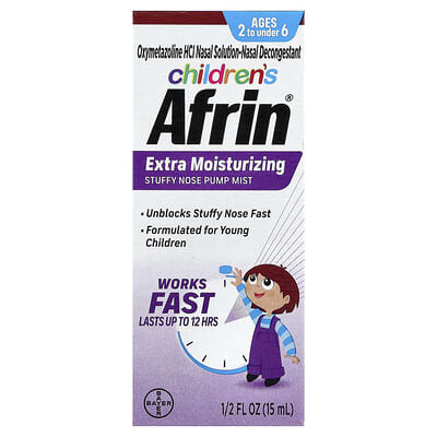 Детский спрей для носа Extra Moisturizing Stuffy Nose, от 2 до 6 лет, 1/2 fl oz (15 ml)