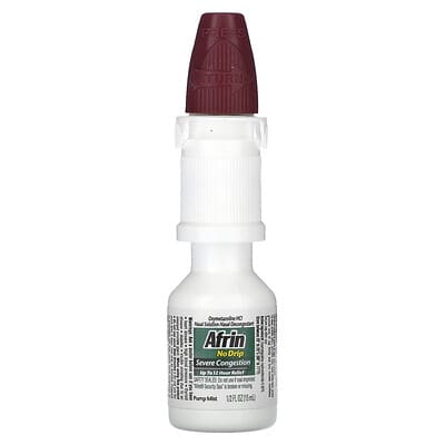 Спрей от заложенности носа Afrin No Drip Severe Congestion 1/2 fl oz (15 ml)
