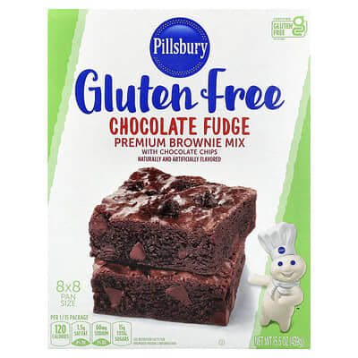 Премиальная смесь для брауни Chocolate Fudge с шоколадной крошкой, без глютена, 15.5 oz (439 g)