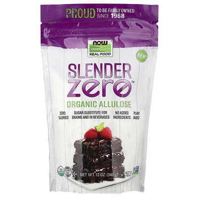 Real Food Slender Zero™ органический аллулоза, 12 oz (340 g)