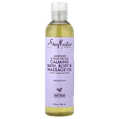 SheaMoisture Масло для ванны, тела и массажа, Lavender & Wild Orchid, 8 fl oz (237 ml)