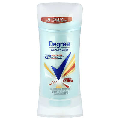 Advanced, 72H Body Heat Activated™, Antiperspirant Deodorant, Stress Control, 2.6 oz (74 g)