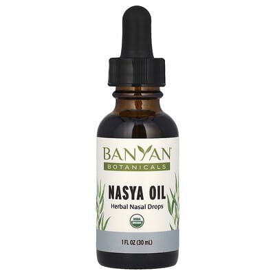 Масло назальное Nasya Oil, травяные капли, 1 fl oz (30 ml)