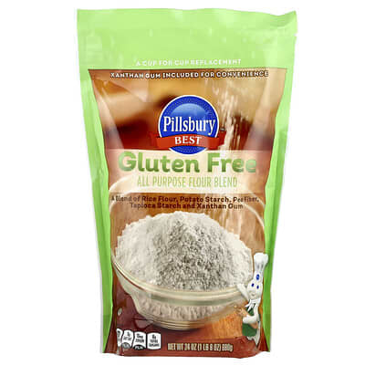Pillsbury All Purpose Flour Blend, без глютена, 1 lb 8 oz (680 g)