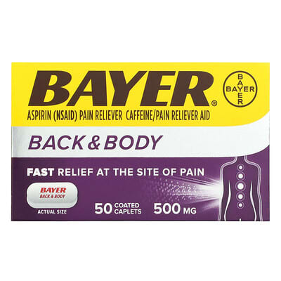 Bayer Капсулы Back & Body, 500 mg, 50 Coated Caplets