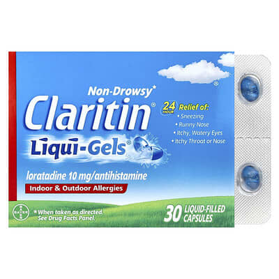 Claritin Liqui-Gels®, 10 mg, 30 капсул