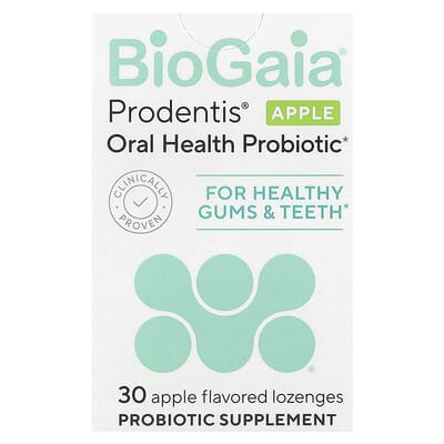 Prodentis®, пробиотик для здоровья полости рта, яблоко, 30 пастилок
