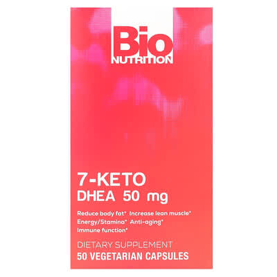 7-Keto, DHEA, 50 mg, 50 вегетарианских капсул