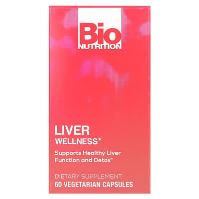 Bio Nutrition Liver Wellness, 60 вегетарианских капсул