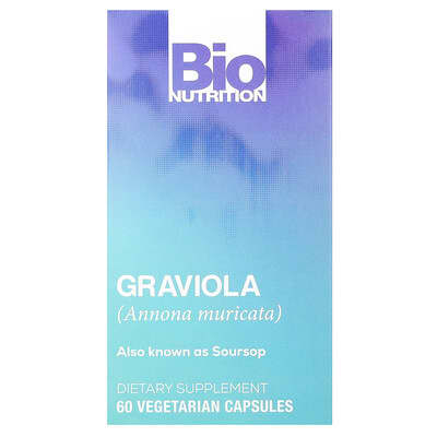 Bio Nutrition Graviola, 60 вегетарианских капсул (750 mg на капсулу)
