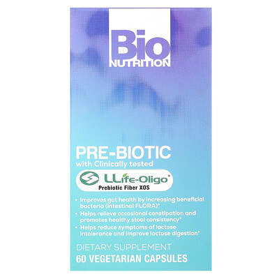 Bio Nutrition Pre-Biotic, 60 вегетарианских капсул (700 mg на капсулу)